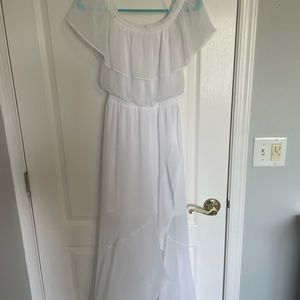 Express maxi white dress